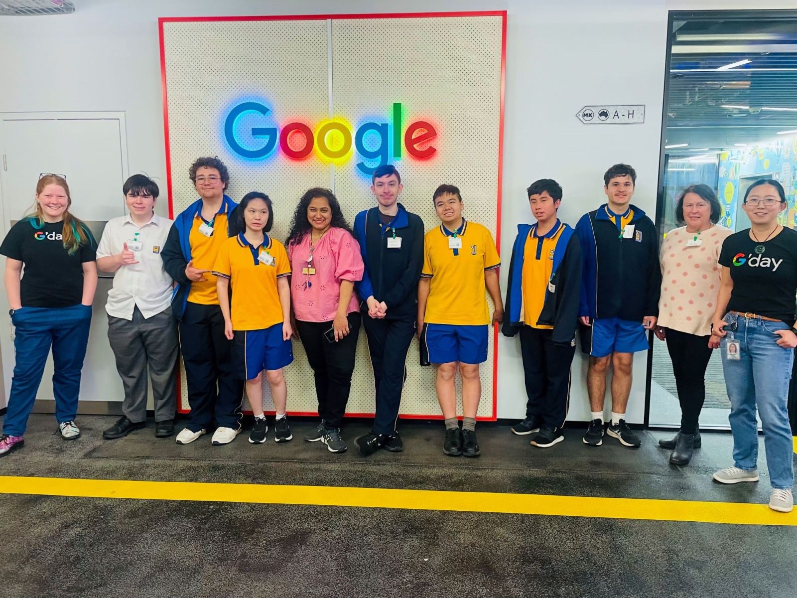Aspect Work Education Students at Google HQ Sydney